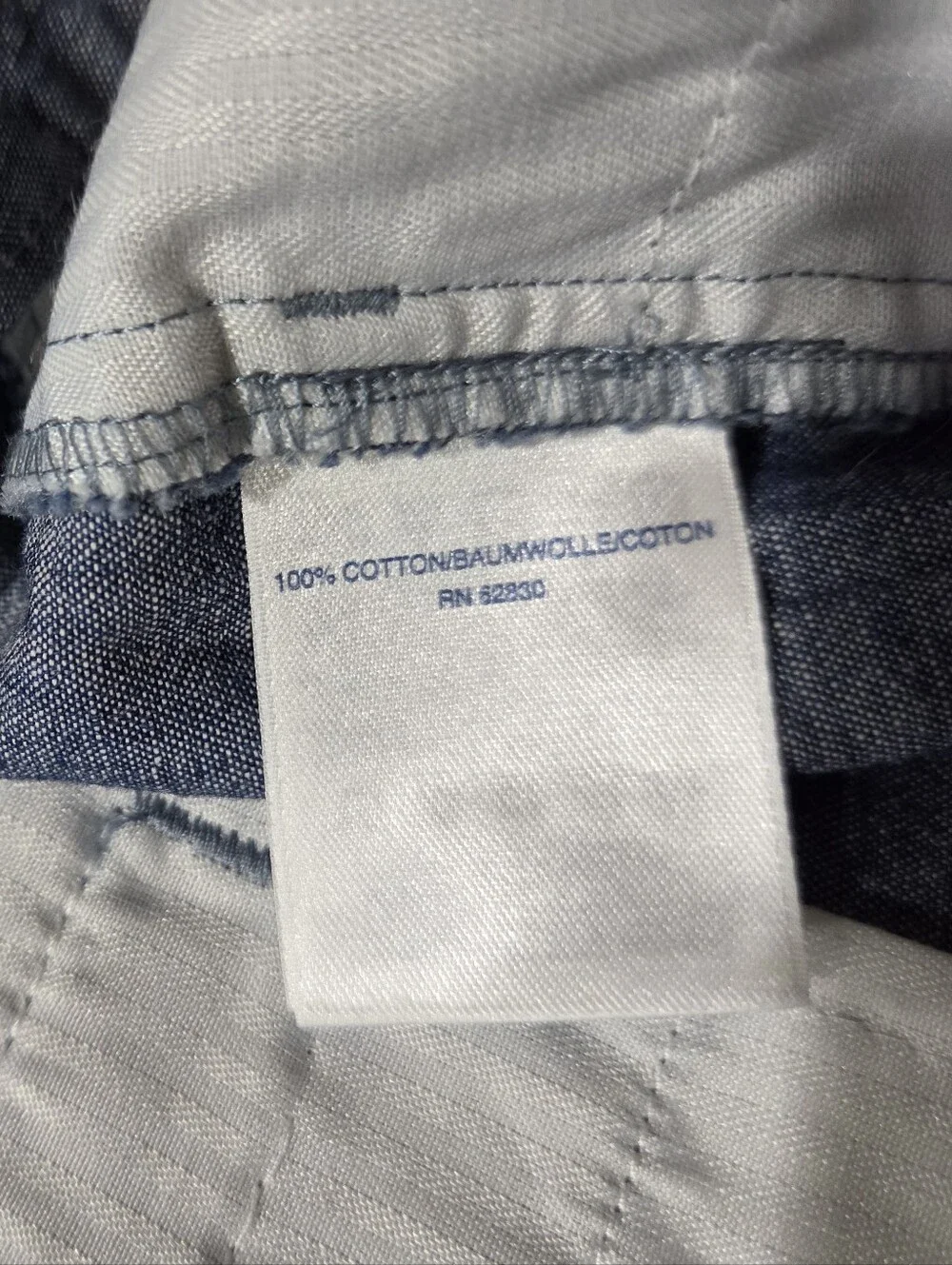 Lands' End Women's Chambray Bermuda Shorts - Light Blue - Size 12 - Picture 7 of 10
